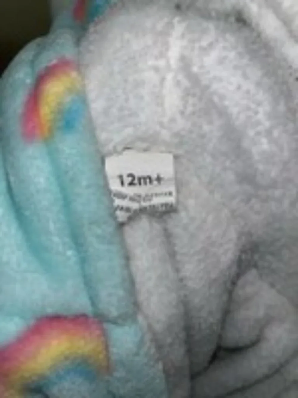 Rainbow Plush Bath Robe for Baby Girl Size 12 months+ - 0211